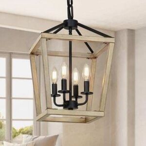 Light Chandelier Fixture, Farmhouse Light Fixture